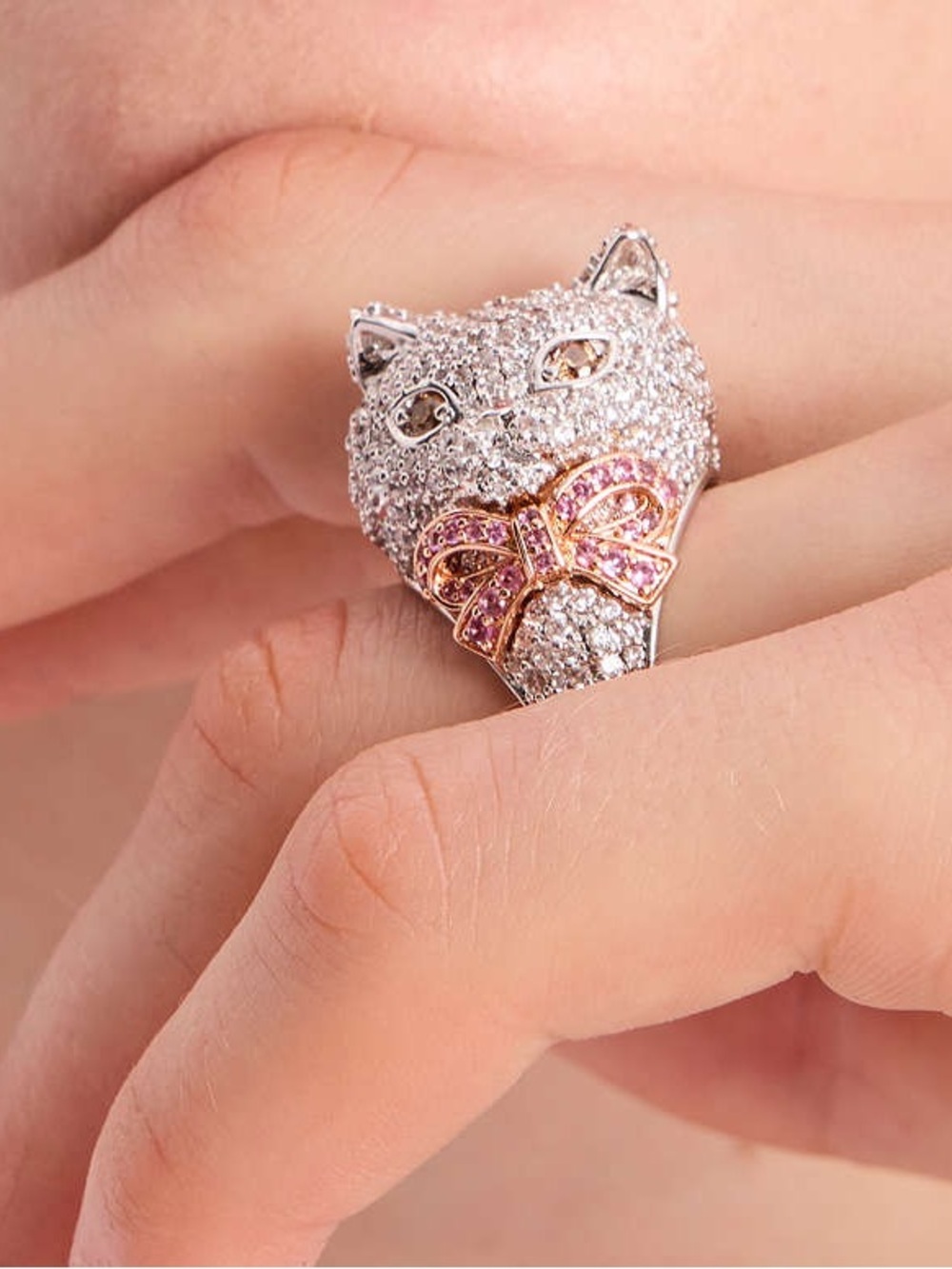 Kate Spade RARE SOLD OUT Pawlina Cocktail Ring With Dusty NWT Size 5 - Picture 4 of 9